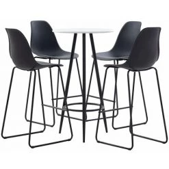 TRUE DEAL Ensemble De Bar 5 Pcs Plastique Noir