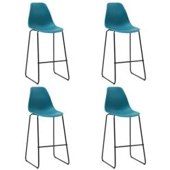 TRUE DEAL Ensemble De Bar 5 Pcs Plastique Turquoise 11 TRUE DEAL Ensemble De Bar 5 Pcs Plastique Turquoise -Table haute et bar Soldes 26764725 5