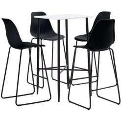 TRUE DEAL Ensemble De Bar 5 Pcs Plastique Noir