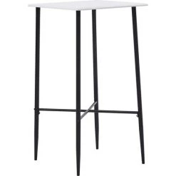 TRUE DEAL Ensemble De Bar 5 Pcs Plastique Gris -Table haute et bar Soldes 26764926 2