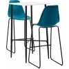 TRUE DEAL Ensemble De Bar 3 Pcs Plastique Turquoise 2 TRUE DEAL Ensemble De Bar 3 Pcs Plastique Turquoise -Table haute et bar Soldes 26764933 1