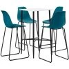TRUE DEAL Ensemble De Bar 5 Pcs Plastique Turquoise 1 TRUE DEAL Ensemble De Bar 5 Pcs Plastique Turquoise -Table haute et bar Soldes 26764938 1