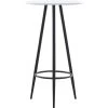 TRUE DEAL Table De Bar Blanc 60 X 107,5 Cm MDF -Table haute et bar Soldes 26765033 1