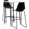 TRUE DEAL Ensemble De Bar 3 Pcs Plastique Noir -Table haute et bar Soldes 26765344 1