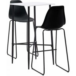 TRUE DEAL Ensemble De Bar 3 Pcs Plastique Noir
