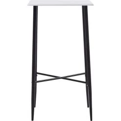 TRUE DEAL Ensemble De Bar 3 Pcs Plastique Noir -Table haute et bar Soldes 26765344 3