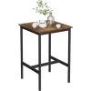 VASAGLE Table Haute, Table De Bar Carrée, Cadre En Acier Robuste, Montage Facile, Pour Cuisine, Salon, Style Industriel, Marron Rustique Et Noir Par SONGMICS LBT25X - Marron Rustique Et Noir 1 VASAGLE Table Haute, Table De Bar Carrée, Cadre En Acier Robuste, Montage Facile, Pour Cuisine, Salon, Style Industriel, Marron Rustique Et Noir Par SONGMICS LBT25X - Marron Rustique Et Noir -Table haute et bar Soldes 26877325 1