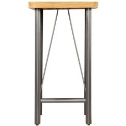 TRUE DEAL Table De Bar Teck Recyclé Massif 60 X 60 X 107 Cm -Table haute et bar Soldes 27130083 3