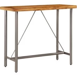 TRUE DEAL Table De Bar Teck Recyclé Massif 120 X 58 X 106 Cm 8 TRUE DEAL Table De Bar Teck Recyclé Massif 120 X 58 X 106 Cm -Table haute et bar Soldes 27130084 2