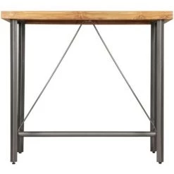 TRUE DEAL Table De Bar Teck Recyclé Massif 120 X 58 X 106 Cm 9 TRUE DEAL Table De Bar Teck Recyclé Massif 120 X 58 X 106 Cm -Table haute et bar Soldes 27130084 3