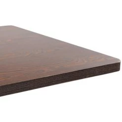 ASUPERMALL Table De Bistro Marron Fonce 80x80 Cm MDF -Table haute et bar Soldes 27304125 3