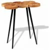 ASUPERMALL Table De Bar Bois D'acacia Massif 90 X 60 X 110 Cm -Table haute et bar Soldes 27318921 1