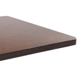 YOUTHUP Table De Bistro Marron Foncé 80x80 Cm MDF - Brun -Table haute et bar Soldes 27392658 4