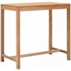 TRUE DEAL Table De Bar De Jardin 110x60x105 Cm Bois De Teck Solide -Table haute et bar Soldes 27802521 1