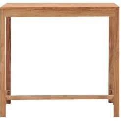 TRUE DEAL Table De Bar De Jardin 110x60x105 Cm Bois De Teck Solide 8 TRUE DEAL Table De Bar De Jardin 110x60x105 Cm Bois De Teck Solide -Table haute et bar Soldes 27802521 2