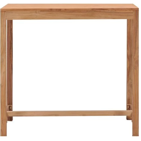 TRUE DEAL Table De Bar De Jardin 110x60x105 Cm Bois De Teck Solide 4 TRUE DEAL Table De Bar De Jardin 110x60x105 Cm Bois De Teck Solide – Image 2