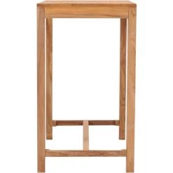 TRUE DEAL Table De Bar De Jardin 110x60x105 Cm Bois De Teck Solide 9 TRUE DEAL Table De Bar De Jardin 110x60x105 Cm Bois De Teck Solide -Table haute et bar Soldes 27802521 3