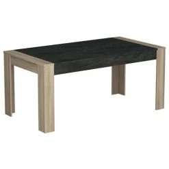 DEMEYERE Table De Salle à Manger 170x90 Sheffield - Naturel Clair - Chêne Clair Et Gris Anthracite