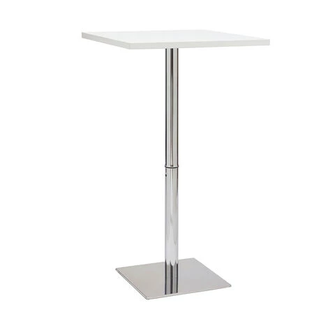 MILIBOO Table De Bar Design Carrée Blanche JACK - Blanc 4 MILIBOO Table De Bar Design Carrée Blanche JACK - Blanc – Image 2