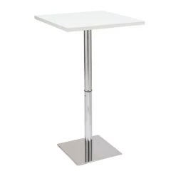 MILIBOO Table De Bar Design Carrée Blanche JACK - Blanc 8 MILIBOO Table De Bar Design Carrée Blanche JACK - Blanc -Table haute et bar Soldes 28194428 3