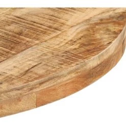 Table De Bistro Ronde Ø80x75 Cm Bois De Manguier Brut VidaXL -Table haute et bar Soldes 28388120 4