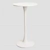 Table Haute Ronde En MDF Et Métal (Ø60 Cm) Ivet Style SKLUM MDF - Blanc 2 Table Haute Ronde En MDF Et Métal (Ø60 Cm) Ivet Style SKLUM MDF - Blanc -Table haute et bar Soldes 28394124 1