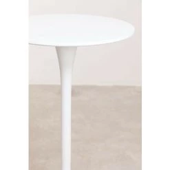 Table Haute Ronde En MDF Et Métal (Ø60 Cm) Ivet Style SKLUM MDF - Blanc 10 Table Haute Ronde En MDF Et Métal (Ø60 Cm) Ivet Style SKLUM MDF - Blanc -Table haute et bar Soldes 28394124 4