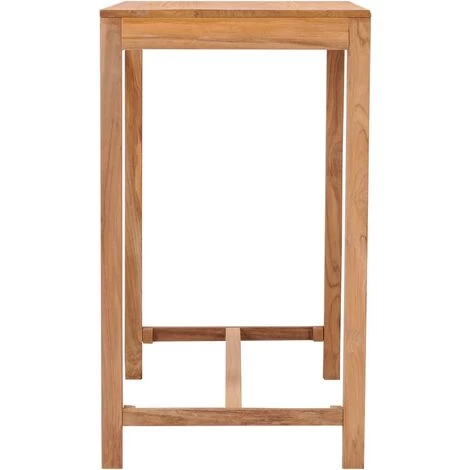 YOUTHUP Table De Bar De Jardin 110x60x105 Cm Bois De Teck Solide - Brun 5 YOUTHUP Table De Bar De Jardin 110x60x105 Cm Bois De Teck Solide - Brun â Image 3