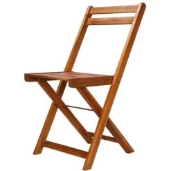 TRUE DEAL Mobilier De Bistro Pliable 3 Pcs Bois D'acacia Solide -Table haute et bar Soldes 28719772 5