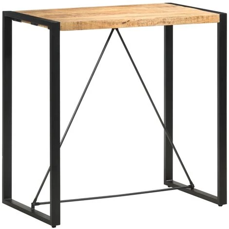 TRUE DEAL Table De Bar 110x60x110 Cm Bois De Manguier Massif 3 TRUE DEAL Table De Bar 110x60x110 Cm Bois De Manguier Massif