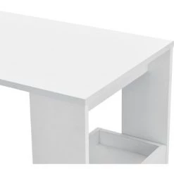 Table De Bar Bromölla 120 X 45 X 106 Cm Blanc [en.casa] -Table haute et bar Soldes 28854948 5