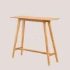Table Haute En Bois Kerhen SKLUM Bois D'hévéa - 120 X 40 Cm 1 Table Haute En Bois Kerhen SKLUM Bois D'hévéa - 120 X 40 Cm -Table haute et bar Soldes 29051669 1