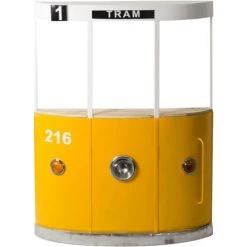 MADE IN MEUBLES Meuble Bar Tramway Tata - Jaune