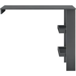 Table De Bar Sölvesborg 2 Compartiments Murale Gris Foncé [en.casa] -Table haute et bar Soldes 29885094 4