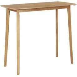 YOUTHUP Mobilier à D?ner D'extérieur 5 Pcs Bois D'acacia Solide - Brun -Table haute et bar Soldes 30092556 4