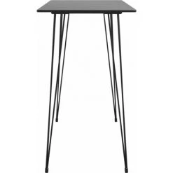 TRUE DEAL Ensemble De Bar 5 Pcs, 1 Table Et 4 Tabourets De Bar Noir -Table haute et bar Soldes 30120982 4