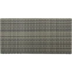 TRUE DEAL Meuble De Bar De Jardin 5 Pcs Et Coussins Résine Tressée Gris -Table haute et bar Soldes 30321045 3