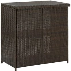 TRUE DEAL Ensemble De Bar 3 Pcs Résine Tressée Marron 10 TRUE DEAL Ensemble De Bar 3 Pcs Résine Tressée Marron -Table haute et bar Soldes 30363452 4