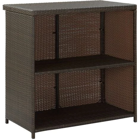 TRUE DEAL Ensemble De Bar 3 Pcs Résine Tressée Marron 7 TRUE DEAL Ensemble De Bar 3 Pcs Résine Tressée Marron – Image 5