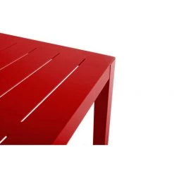 ESSENCIEL GREEN Table De Bar Rectangulaire En Aluminium Coloris Piment - Piment -Table haute et bar Soldes 30528247 2