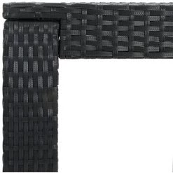 Table De Bar De Jardin Noir 60,5x60,5x110,5 Cm Résine Tressée VidaXL -Table haute et bar Soldes 30555600 4