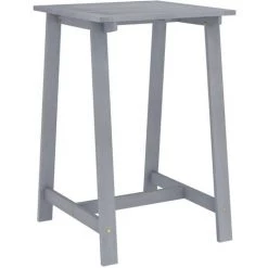 VidaXL Ensemble De Bar D'extérieur 5 Pcs Gris Bois D'acacia Massif - Gris -Table haute et bar Soldes 30673725 4