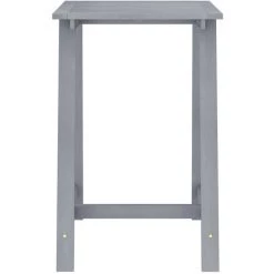VidaXL Ensemble De Bar D'extérieur 5 Pcs Gris Bois D'acacia Massif - Gris -Table haute et bar Soldes 30673725 5