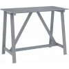 VidaXL Table De Bar De Jardin Gris 140x70x104 Cm Bois D'acacia Massif - Gris 2 VidaXL Table De Bar De Jardin Gris 140x70x104 Cm Bois D'acacia Massif - Gris -Table haute et bar Soldes 30778446 1