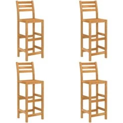 VidaXL Ensemble De Bar D'extérieur 5 Pcs Bois D'acacia Massif - Brun -Table haute et bar Soldes 30819799 4