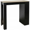 ALTOBUY KANPE - Table De Bar Mange-Debout Avec Etagères - Noir -Table haute et bar Soldes 31071317 1