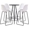 ASUPERMALL Ensemble De Bar 5 Pcs Plastique Blanc 1 ASUPERMALL Ensemble De Bar 5 Pcs Plastique Blanc -Table haute et bar Soldes 31119035 1