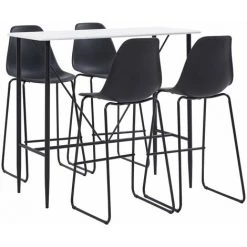 ASUPERMALL Ensemble De Bar 5 Pcs Plastique Noir