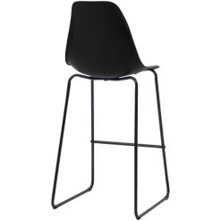 ASUPERMALL Ensemble De Bar 5 Pcs Plastique Noir 11 ASUPERMALL Ensemble De Bar 5 Pcs Plastique Noir -Table haute et bar Soldes 31119096 5