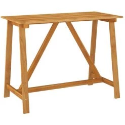 ASUPERMALL Table De Bar De Jardin 140x70x104 Cm Bois D'acacia Massif